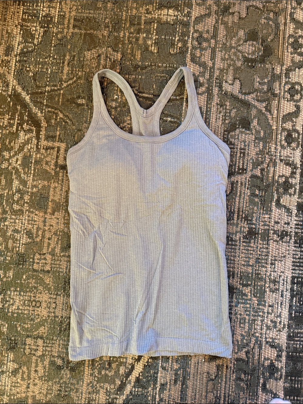 lululemon athletica Light blue Ribbed Racerback Tank